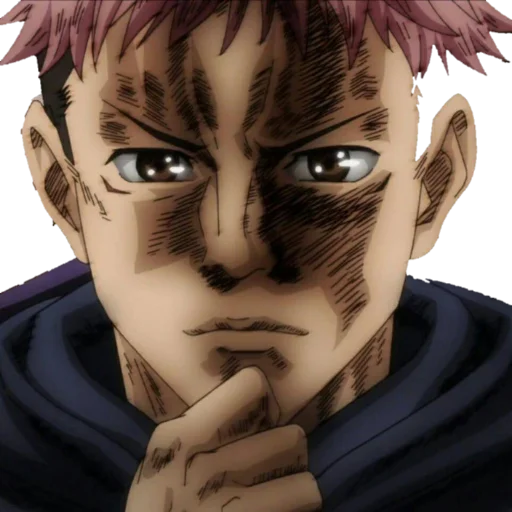 cartoon human face anime