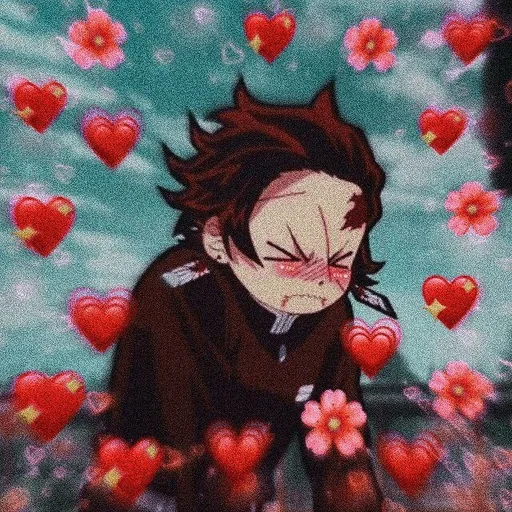 Стикер Танджиро и Канао 1 :: @fStikBot - 7