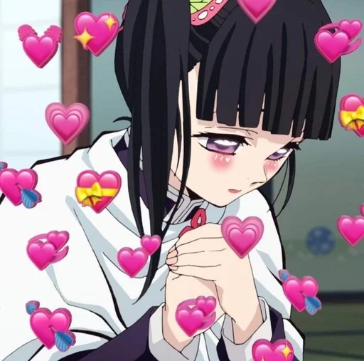 Стикер Танджиро и Канао 1 :: @fStikBot - 3