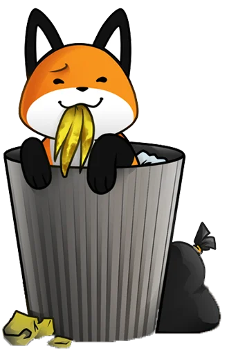 cartoon waste container container