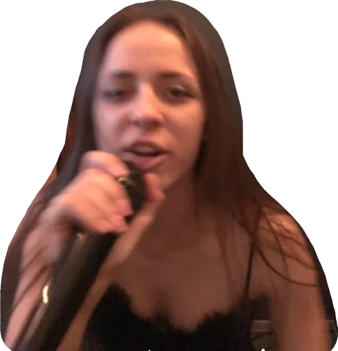 human face microphone person