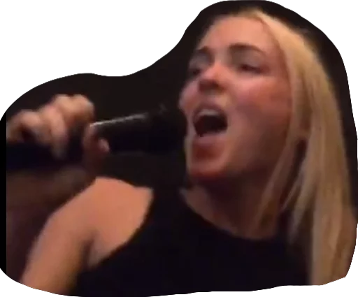 person singing human face