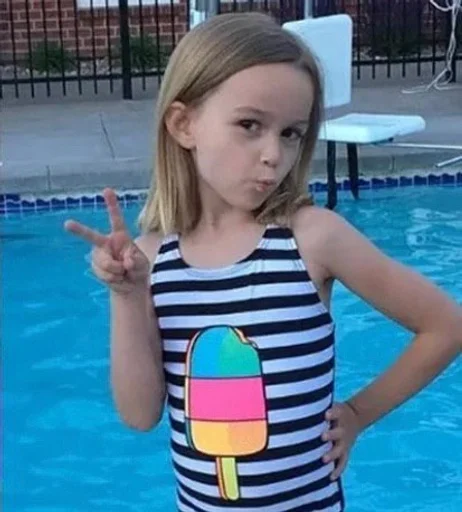 person swimming pool human face