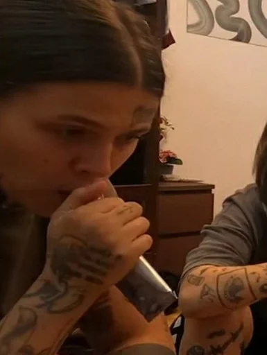 person tattoo human face