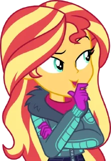 Sticker Sunset | @MyLittlePony_bots - 0