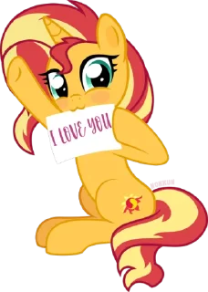 Sticker Sunset | @MyLittlePony_bots - 2