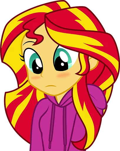 Стикер SunsetShimmerNotPony - 1
