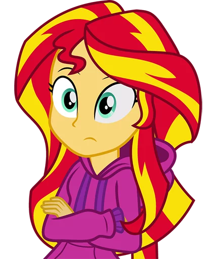 Стикер SunsetShimmerNotPony - 1