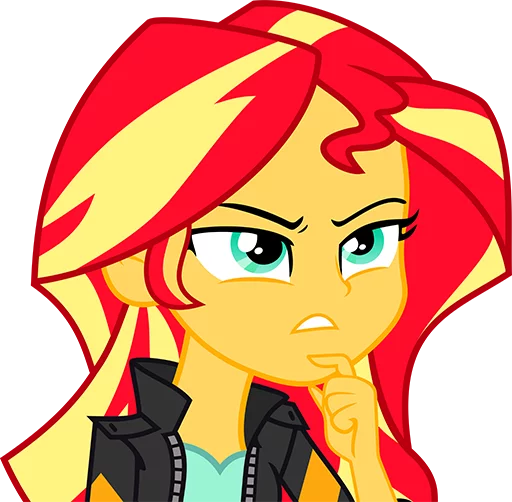 Стикер SunsetShimmerNotPony - 1