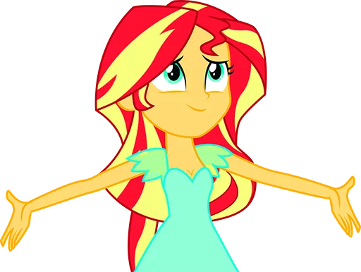 Стикер SunsetShimmerNotPony - 1