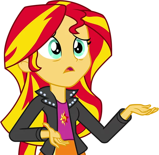 Стикер SunsetShimmerNotPony - 1