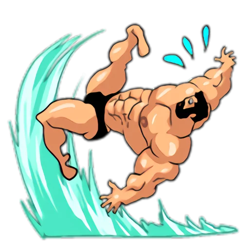 Sticker Super Muscle Man 2 - 11