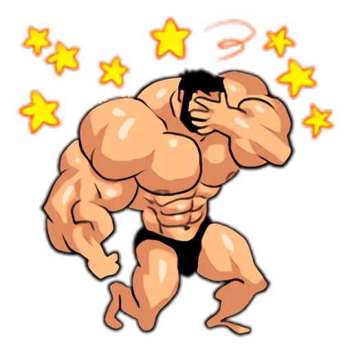 Sticker Super Muscle Man 2 - 9