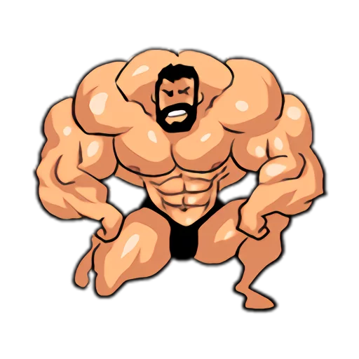 Sticker Super Muscle Man 2 - 5