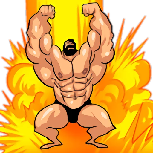 Sticker Super Muscle Man 2 - 4