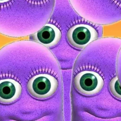 cartoon violet purple