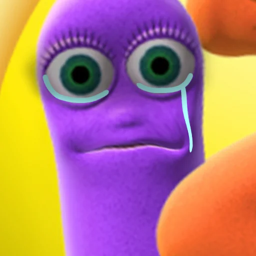 cartoon violet purple