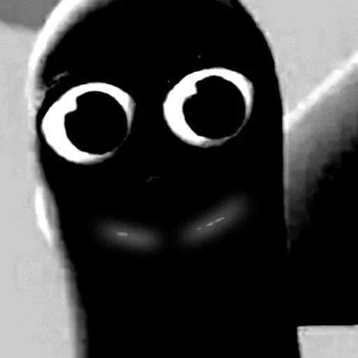 black and white cartoon black