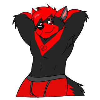 Стикер Sutakira WolFlame by Ligoni_EXE - 11