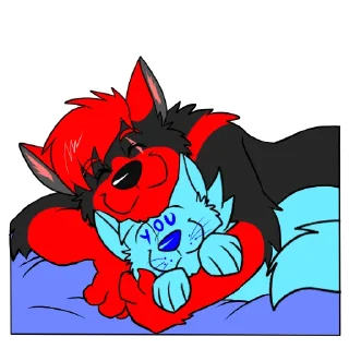 Стикер Sutakira WolFlame by Ligoni_EXE - 1