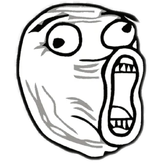 Стикер Тролль фейс @HoroScopRoBot - 3