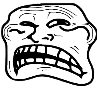 Стикер Тролль фейс @HoroScopRoBot - 4