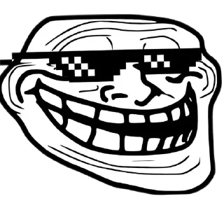 Стикер Тролль фейс @HoroScopRoBot - 2