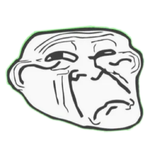 Стикер Тролль фейс @HoroScopRoBot - 8