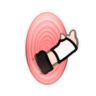 Стикер Жопка Сáтани - 8