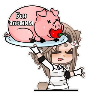 Стикер Жопка Сáтани - 9