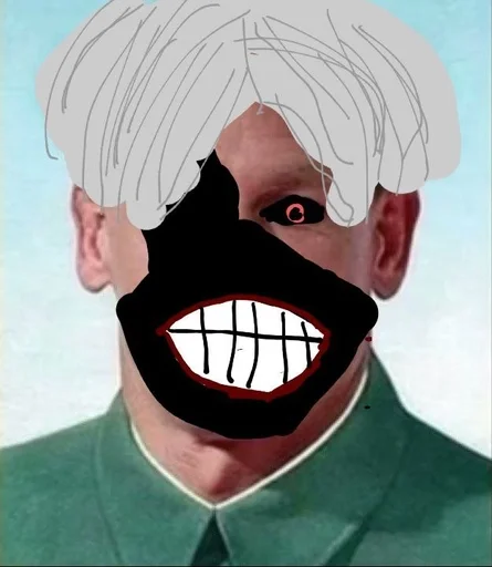 cartoon painting jaw