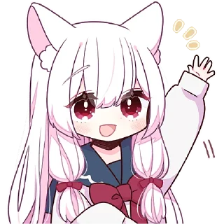 Стикер Сладкая зайка @Nyasticks - 6