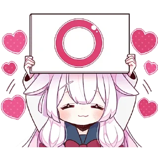 Стикер Сладкая зайка @Nyasticks - 1