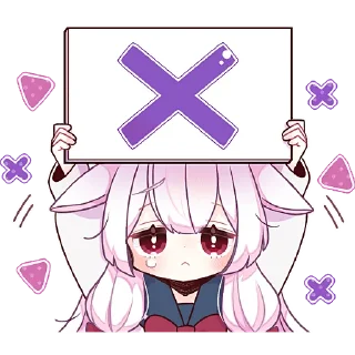 Стикер Сладкая зайка @Nyasticks - 7