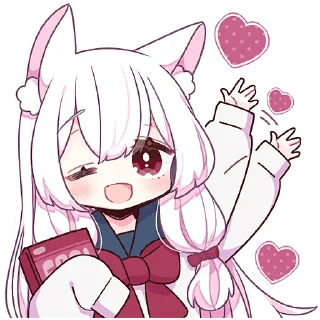 Стикер Сладкая зайка @Nyasticks - 10