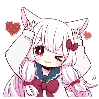 Стикер Сладкая зайка @Nyasticks - 5