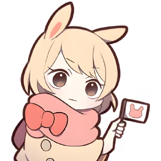 Стикер Сладкий зайчик @Nyasticks - 0