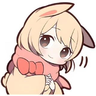 Стикер Сладкий зайчик @Nyasticks - 2