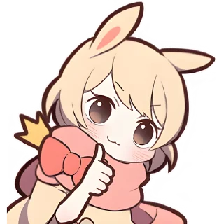 Стикер Сладкий зайчик @Nyasticks - 8