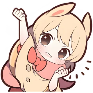 Стикер Сладкий зайчик @Nyasticks - 1