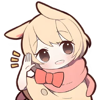 Стикер Сладкий зайчик @Nyasticks - 4