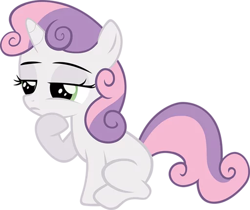 Sticker Sweetie Belle Pony - 8