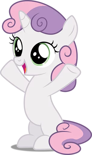 Sticker Sweetie Belle Pony - 3