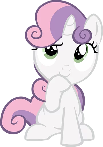 Sticker Sweetie Belle Pony - 2