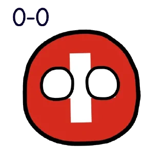 Стикер Switzerland countryballs - 8