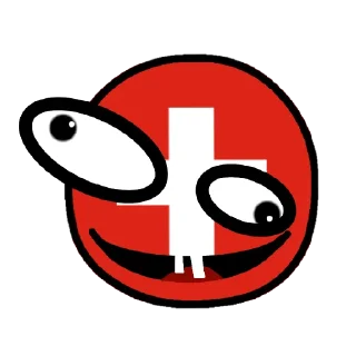 Стикер Switzerland countryballs - 7
