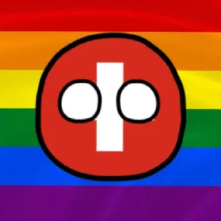 Стикер Switzerland countryballs - 6