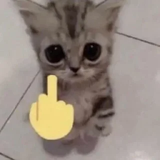 Стикер кристально похуй - 5