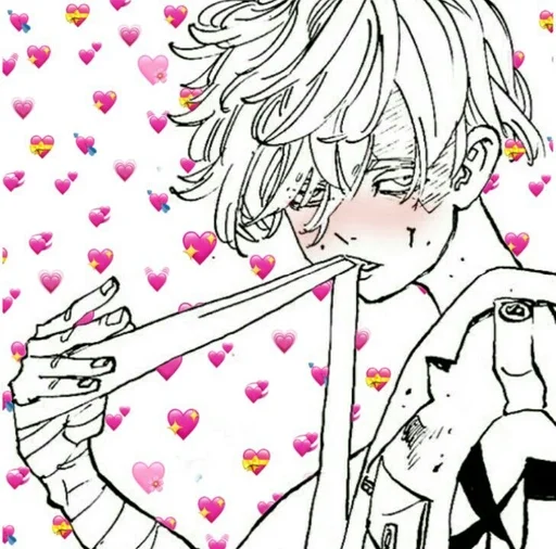 рисование аниме иллюстрация