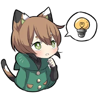 Sticker Черепаховый котёнок @Nyasticks - 7